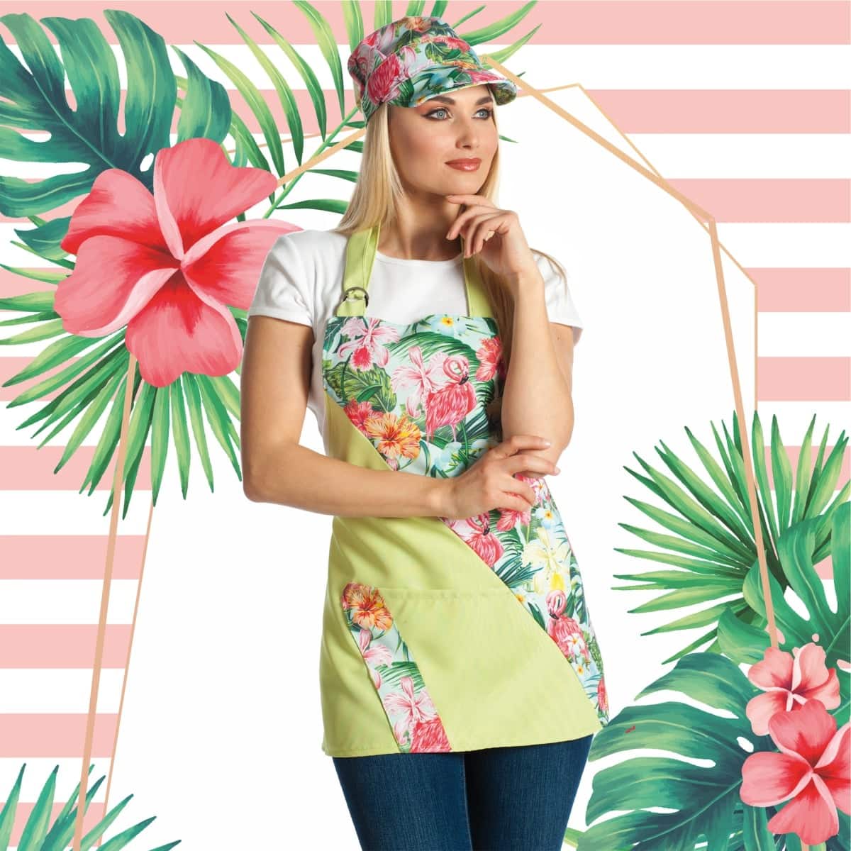 Grembiuli Da Cucina Milano.Flamingo Stella Verde Davantino Westrose