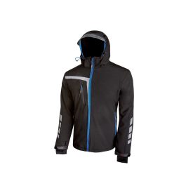 Giacca da lavoro U-Power Quick in softshell nero bluette