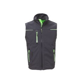 Gilet da lavoro U-Power Universe in softshell grigio verde